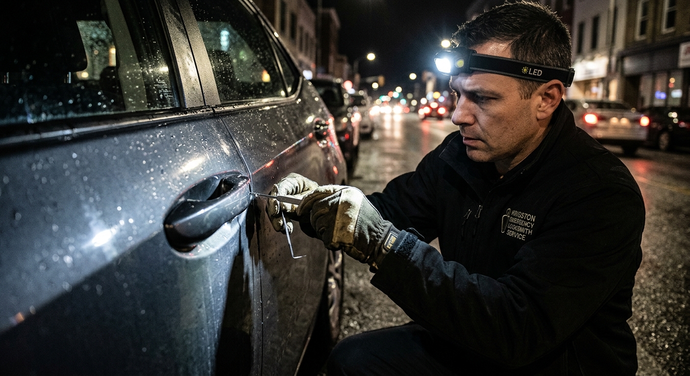 Locked out of car in Kingston — mobile locksmith arrives fast